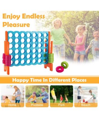 3.5 Feet Tall Jumbo 4-to-Score Giant Game Set with 42 Jumbo Rings