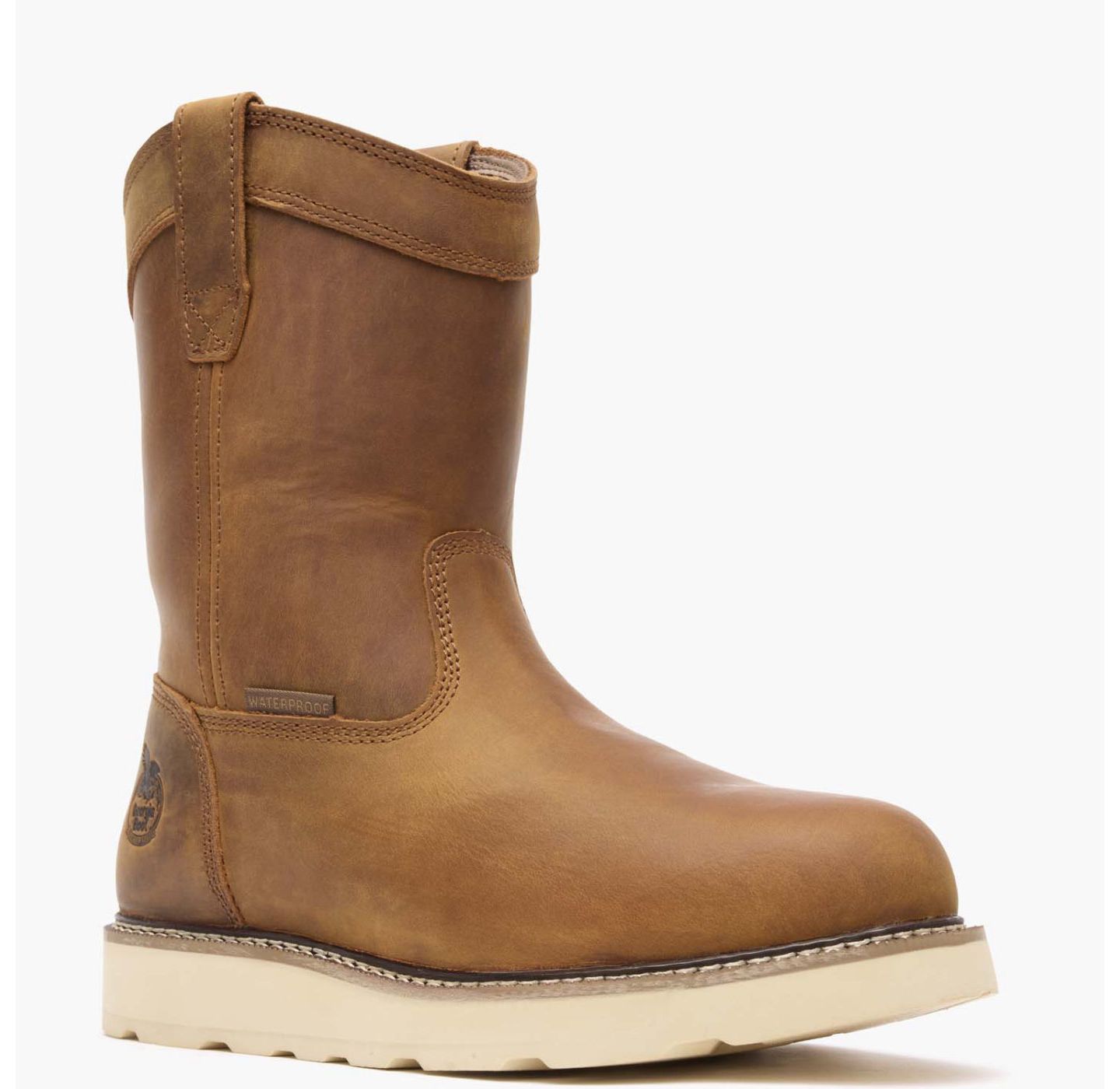 Мужские ботинки GEORGIA BOOT Core 37 Wedge 10" Steel Toe Waterproof Pull-On Work Boot, цвет: Золотой — фото 1