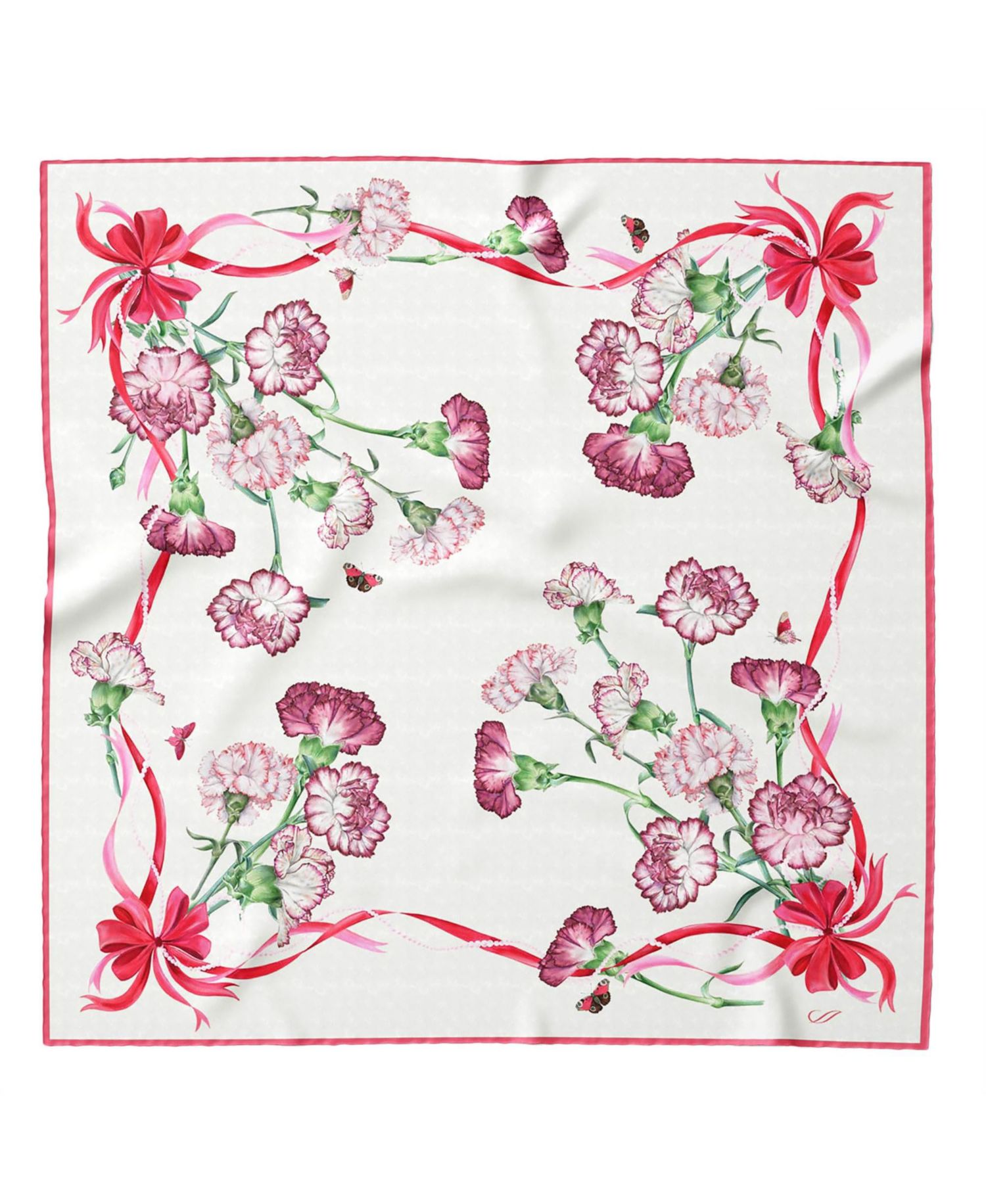 Fior di Mamma - Hand Rolled Silk Foulard for Women
