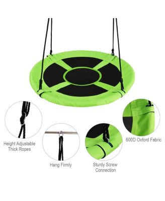 40 Inch Flying Saucer Tree Swing Indoor Outdoor Play Set