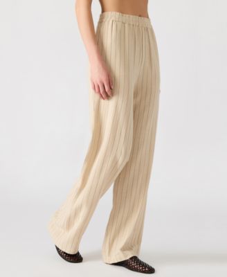 Women's Venetia Striped Pull-On Pants