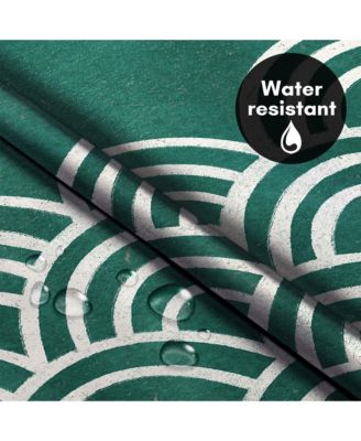 Hookless Shower Curtain with Sheer Panel, Snap-In Liner, and Grommets, 72x75