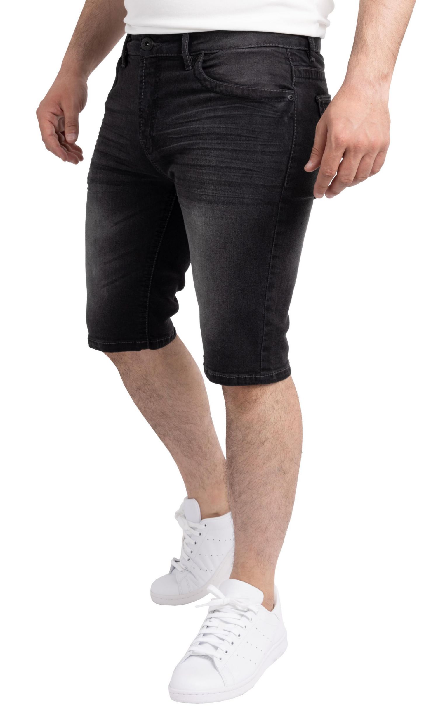 Men's Saddle Stitch Denim Shorts