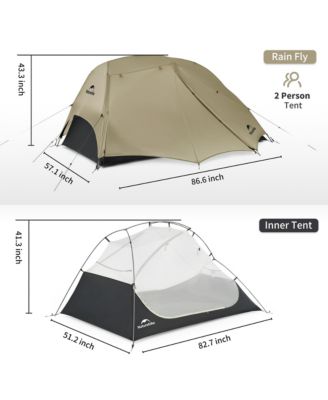 Star River UL 2 Person Backpacking Tent, Double Layer Waterproof Two Person Tent, Lightweight Backpacking Cycling 2 Person Tent