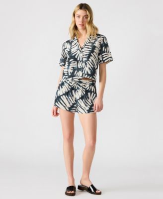 Womens Sandra Printed Button Front Shirt Marguerite High Rise Shorts
