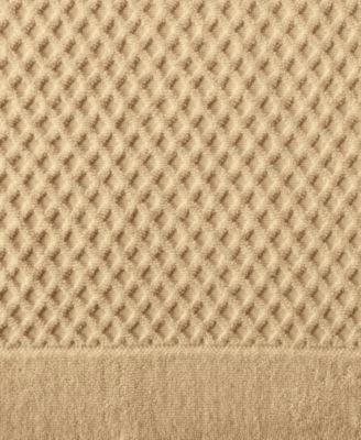 Quick-Drying Cotton Diamond Waffle Textured 2-Piece Oversized Bath Sheet, 68" x 35"