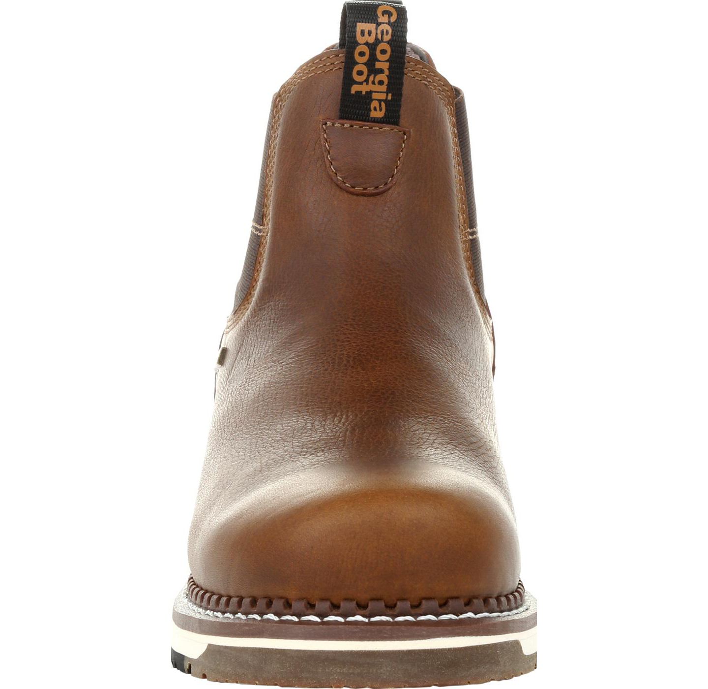 Мужские ботинки GEORGIA BOOT Amp LT Wedge Steel Toe Waterproof Chelsea Work Boot, цвет: Коричневый — фото 6