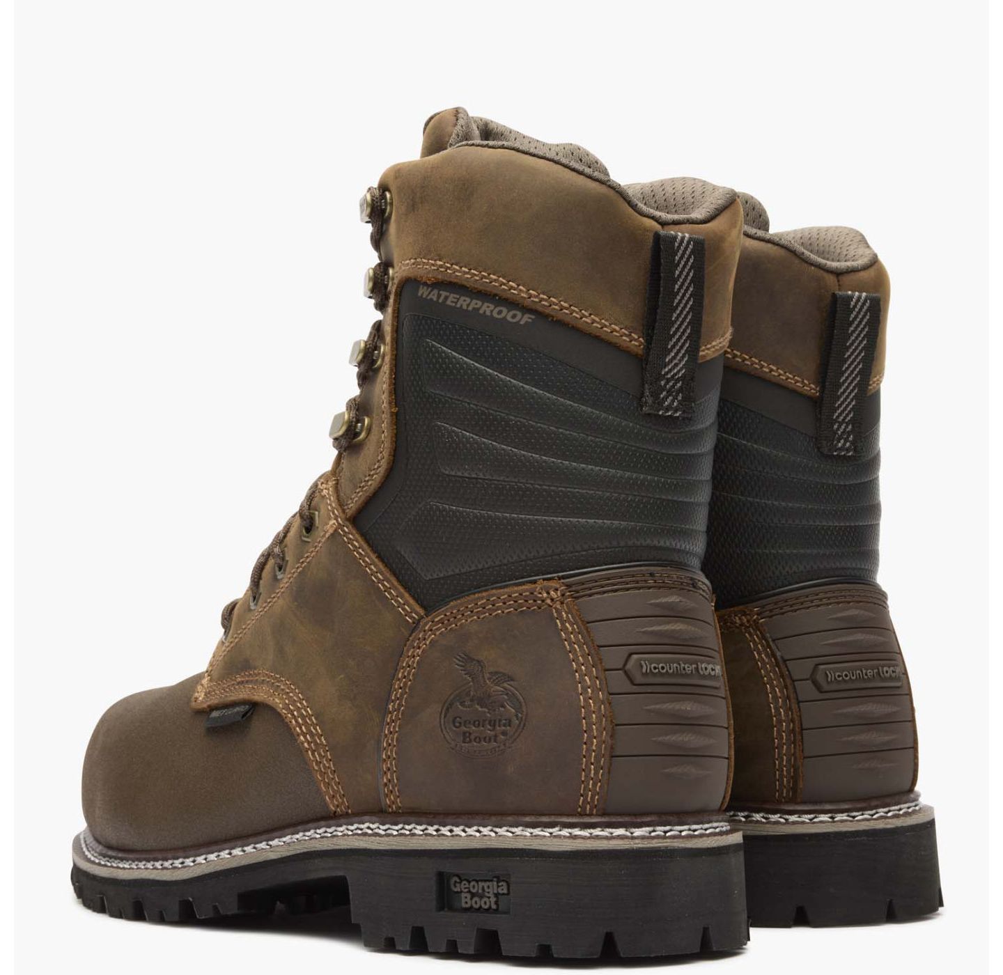 Мужские ботинки GEORGIA BOOT Brute Composite Toe Met Guard Waterproof Work Boot, цвет: Коричневый — фото 7