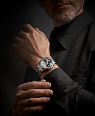 Men's Swiss Automatic Chronograph Riviera Stainless Steel Bracelet Watch 41mm