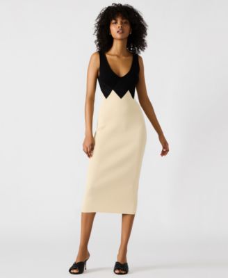 Steve Madden - Women's Prunella Colorblocked Midi Dress