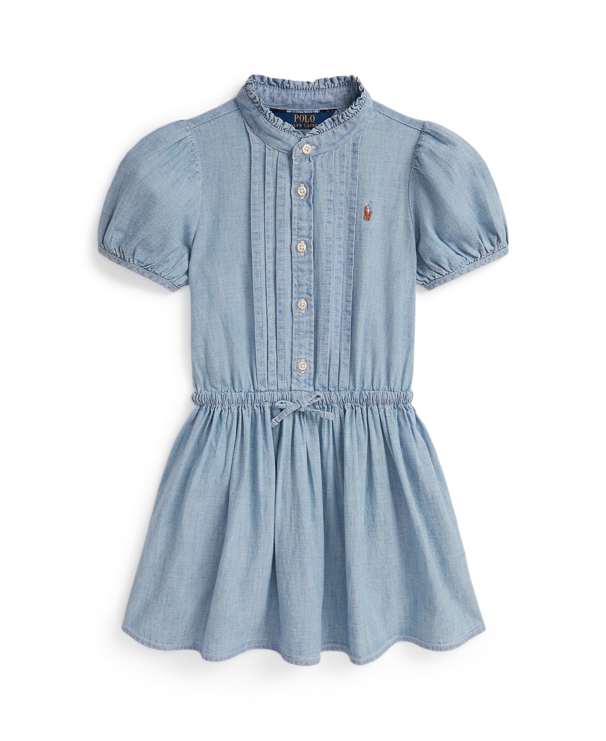 Polo Ralph Lauren Toddler And Little Girls Indigo Chambray Dress