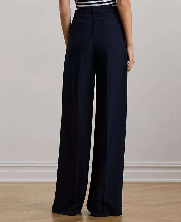 Women's Double-Faced Georgette Wide-Leg Pants - thumbnail 3