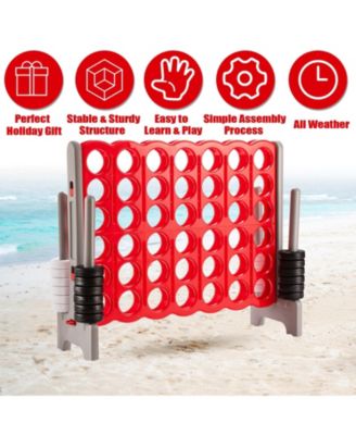 3.5 Feet Tall Jumbo 4-to-Score Giant Game Set with 42 Jumbo Rings