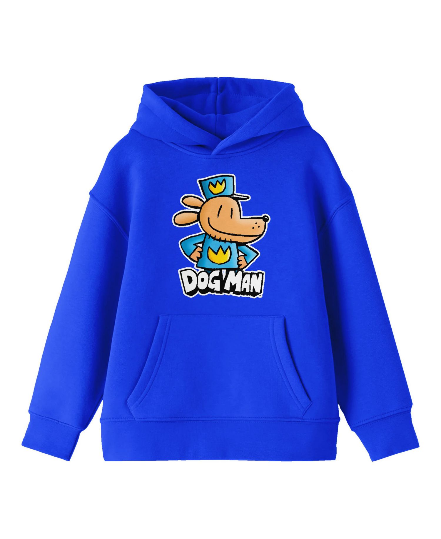 Character Posing Youth Royal Blue Long Sleeve Hooded Sweatshirt-XL