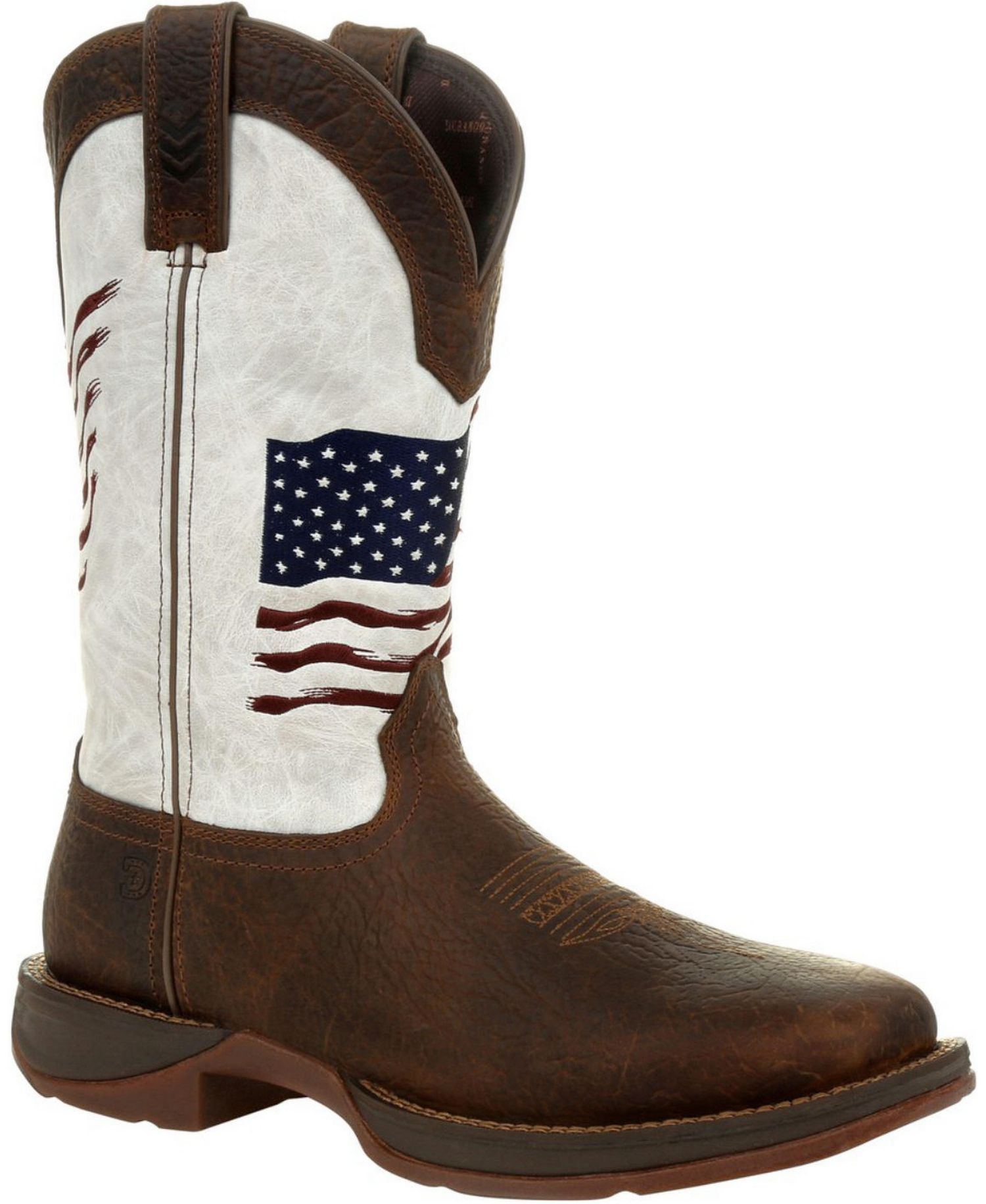 Men's Rebel by Distressed Flag Embroidery Western Boot