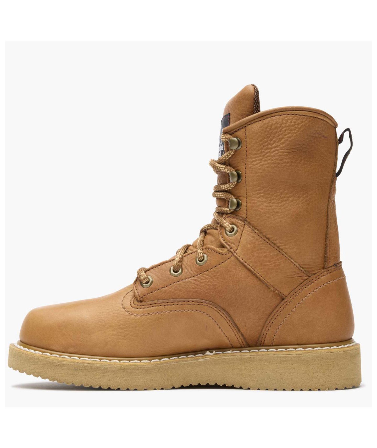 Мужские ботинки GEORGIA BOOT 8" Wedge Work Boot, цвет: Золотой — фото 6