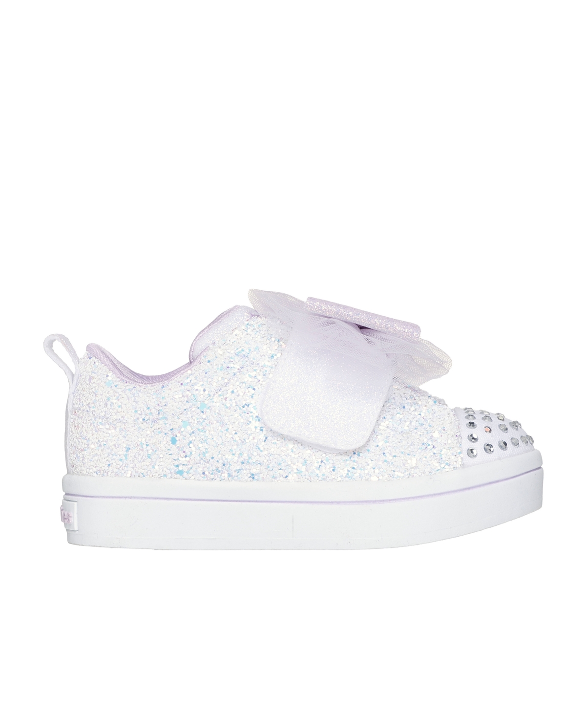 Skechers Toddler Girls Twinkle Toes: Twi-lites 2.0 Sweetie Bow Fastening Strap Casual Sneakers From Finish Li
