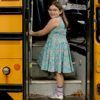 Girls Fair Trade Organic Cotton Sleeveless Twirl Dress