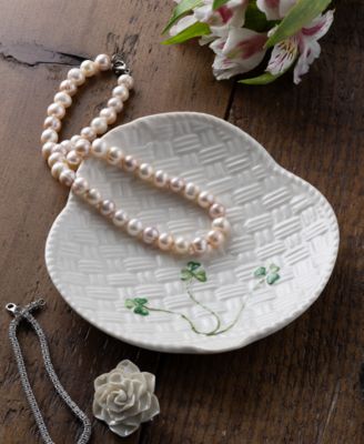 Shamrock Canape Plates, Set of 2