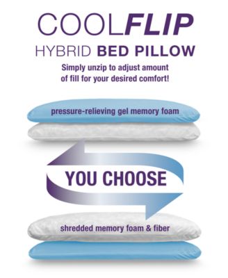 Tailored Rest Cool Flip Customizable Memory Foam Pillow, Standard