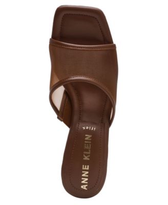 Women's Julie Square Toe Mesh Mule Dress Sandals