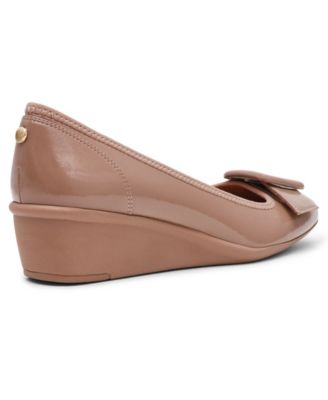 Women's Wyatt Buckle Wedge Pumps
