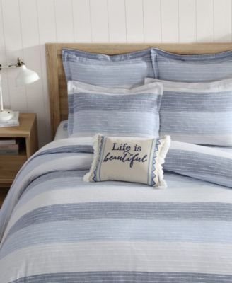 Sand Stripes 2-Pc. Sham Set, European