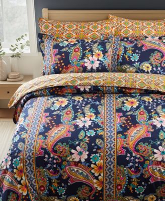 Bertelli Reversible 2-Pc. Duvet Cover Set, Twin