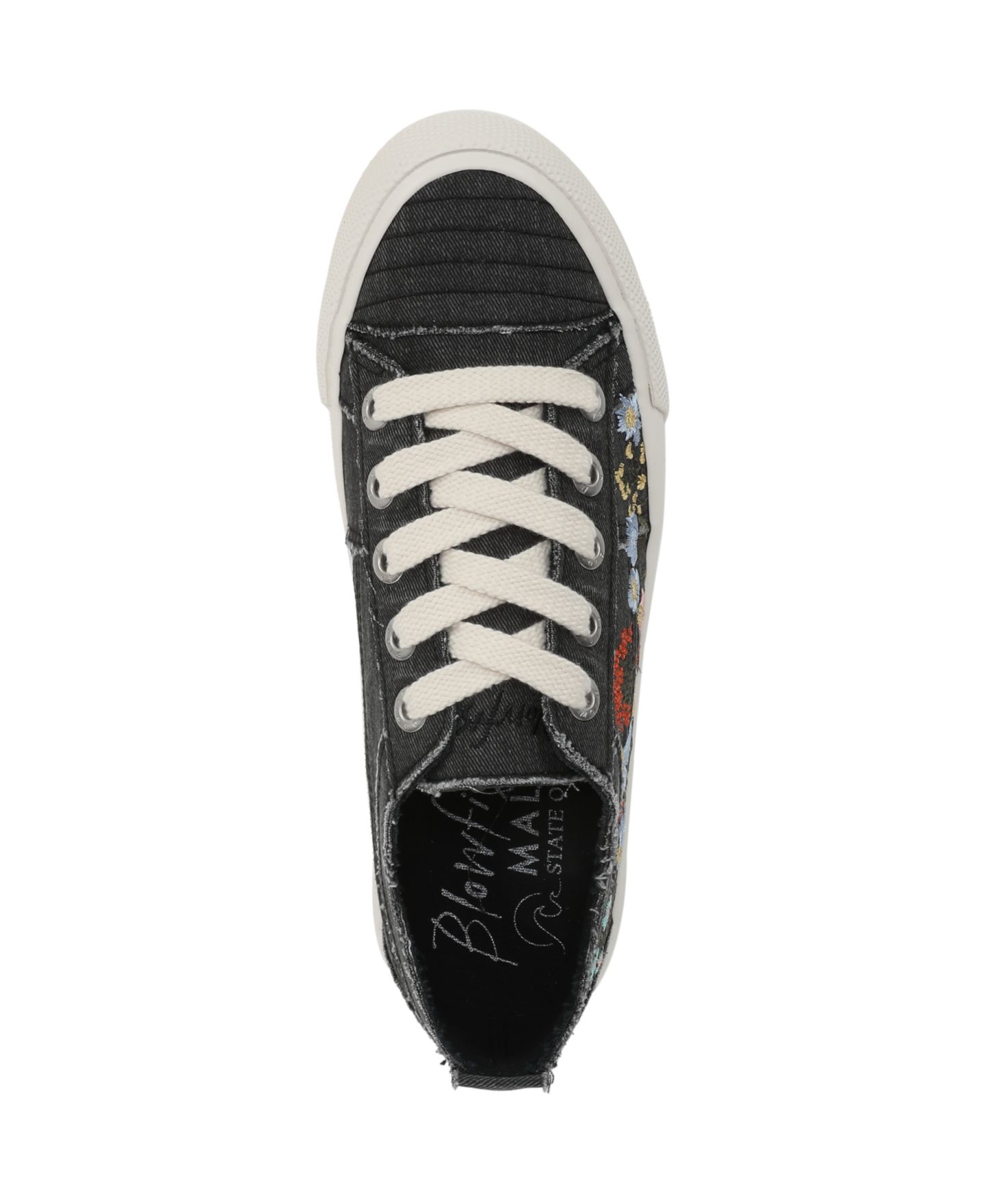 Женские кроссовки Blowfish Malibu Vivid Lace Up Platform, цвет: Чёрный холщовый — фото 4