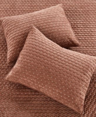 Velvet Stitch Reversible 3-Pc. Quilt Set, Full/Queen