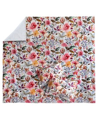 Mona Reversible 3-Pc. Duvet Cover Set, King