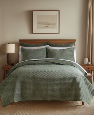 Velvet Stitch Reversible 3 Pc. Quilt Sets