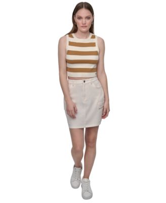 Women's Cropped Sleeveless Sweater