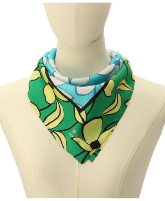 Women's Floral Vines Silk Bandana Scarf