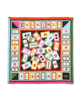 Kate Spade New York Women's Playing Cards Silk Square Scarf - Macy's