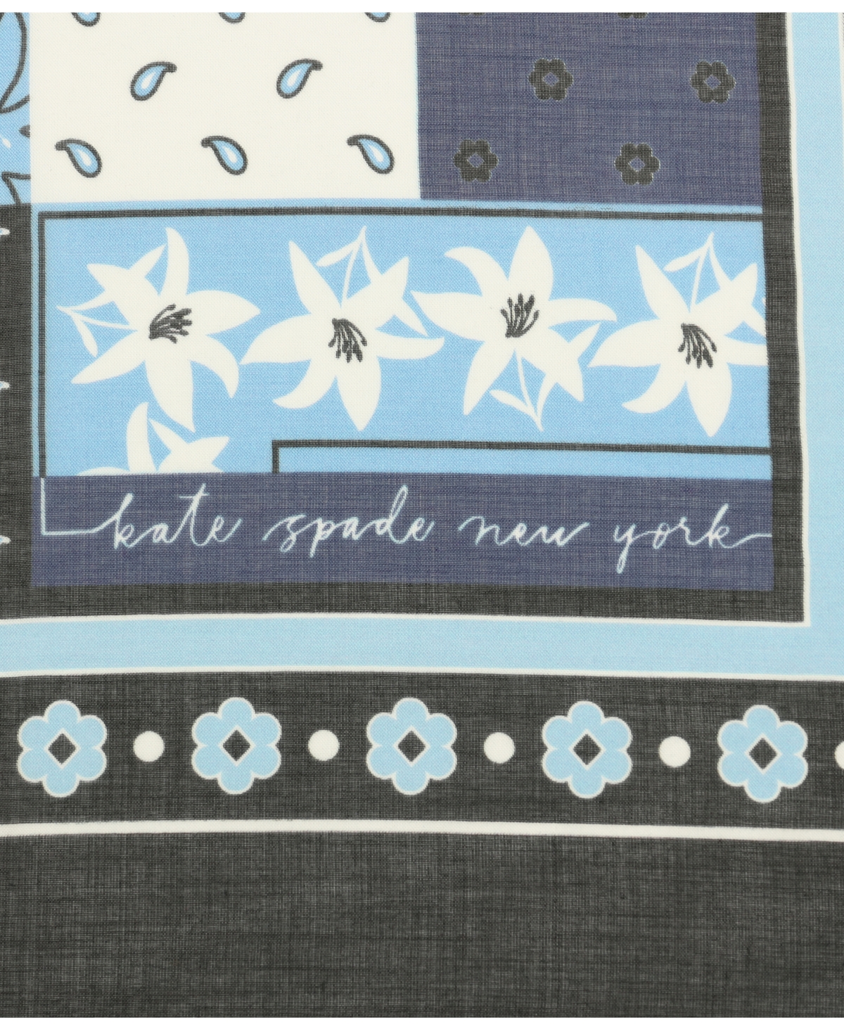 Shop Kate Spade Women's Bandana Patchwork Modal Square Scarf