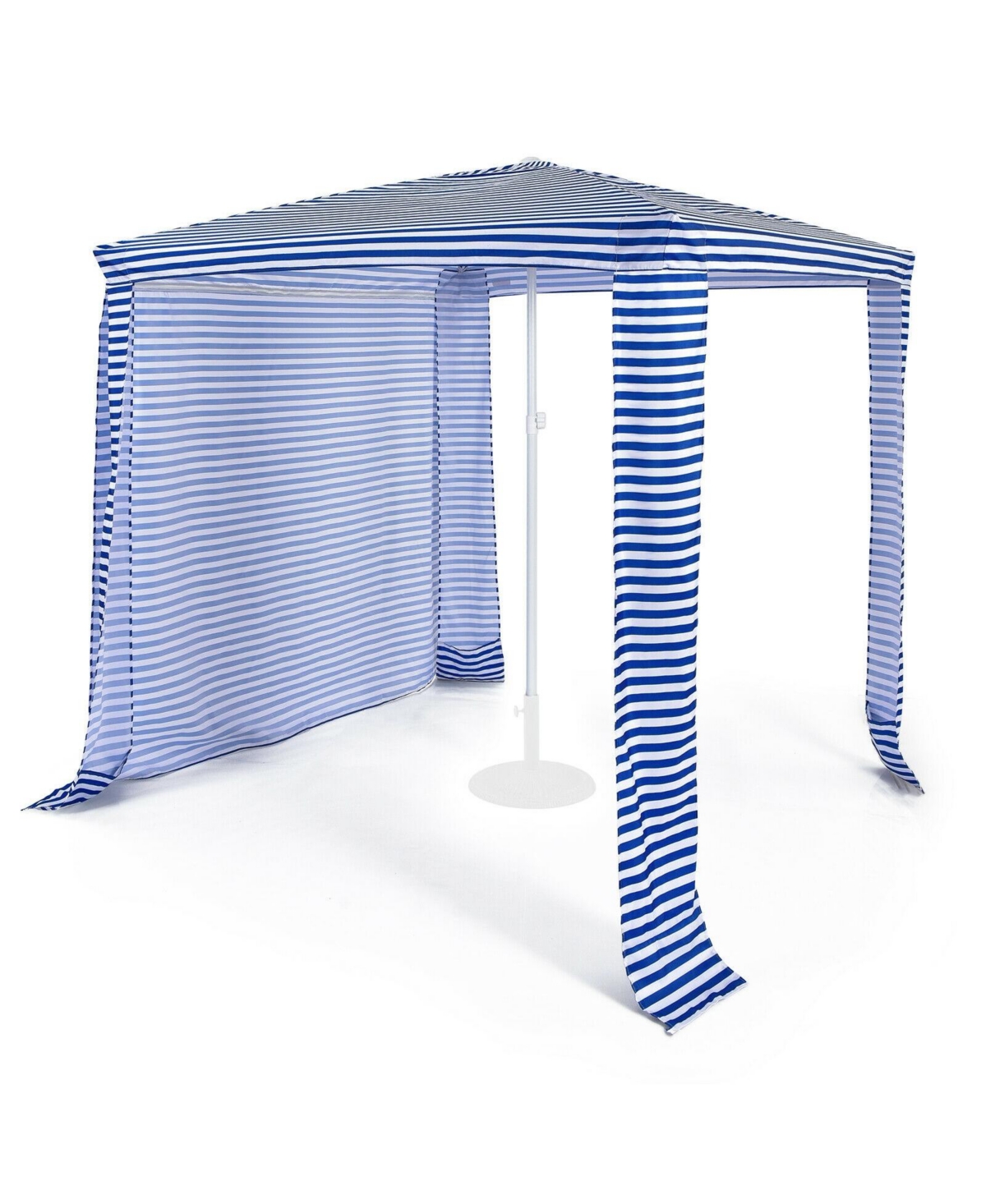 6.6 x 6.6 Feet Foldable and Easy-Setup Beach Canopy With Carry Bag - Navy
