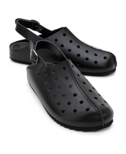 Женские сабо Forever & Always Shoes Justa Leather (Women), цвет: Чёрный кожаный