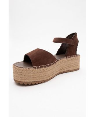 Serez Leather Platform Espadrilles Sandal (Women)