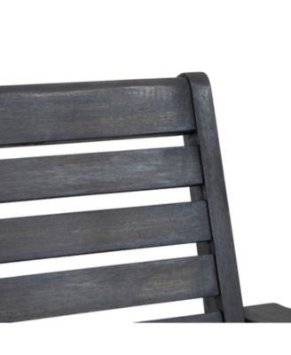 Patio  Porch Swing with Slat Design, 2-Seater Hanging Bench with 8 FT Chains