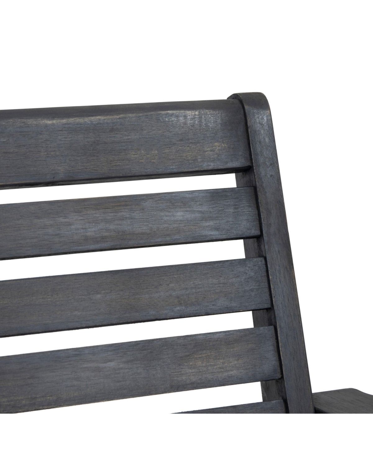 Patio Porch Swing with Slat Design, 2-Seater Hanging Bench with 8 Ft Chains