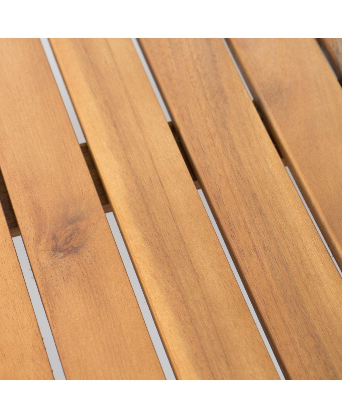 Outdoor Acacia Wood 4 Pc loveseat