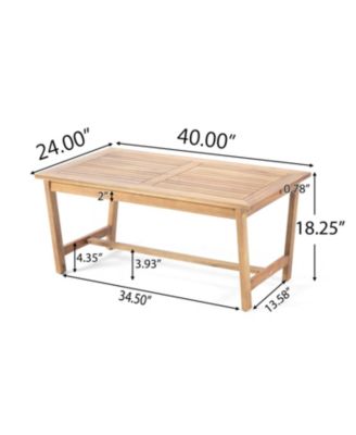 4-Piece Wood Patio Conversation Set with Gray Cushions