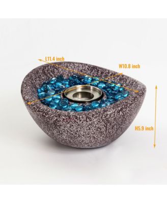 Portable Concrete Fire Pit Ethanol Fireplace Smokeless Fire Bowl