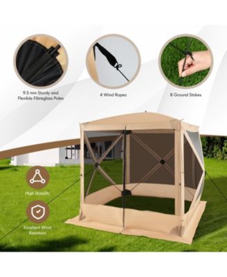 Pop Up Gazebo with Netting and Carry Bag