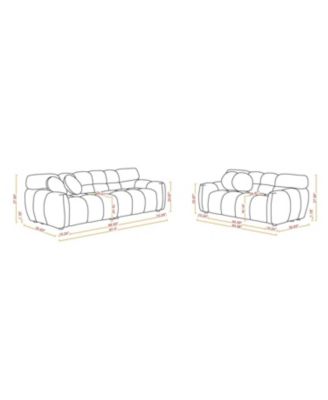 Streamdale Marshmallow Boucle Sofa Light Brown