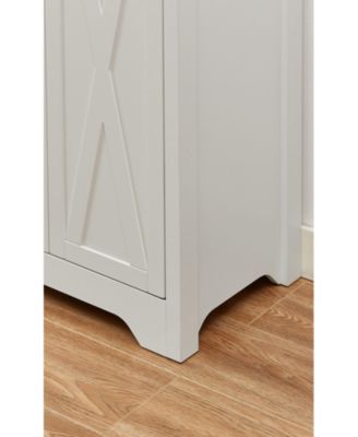 White TV Cabinet Set w/ Sideboards - 108.7" L