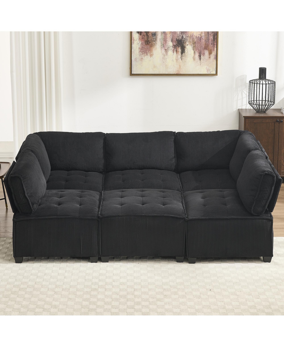 Streamdale U-Shaped Modular Sectional Sofa with Reversible Chaise