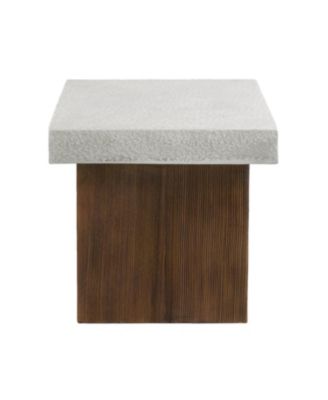  Square Side Table Natural wood frame
