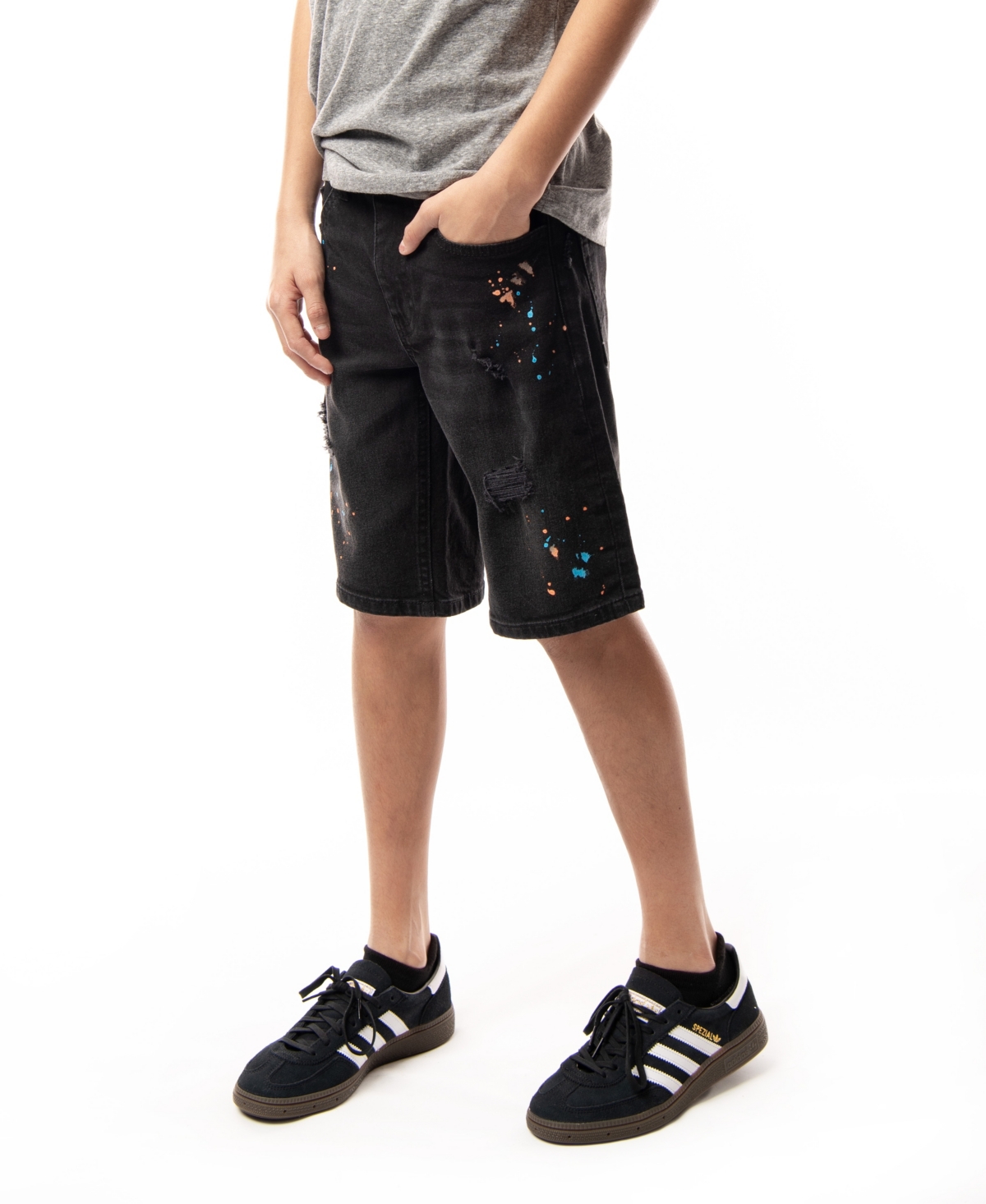Ring Of Fire Big Boys Revolve Stretch Denim Shorts